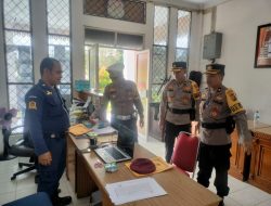Kabag SDM Polres Dumai Monitoring Pengawasan dan Pengamanan Kantor Penyelenggara Pemilu 2024