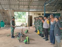 Saling Menghormati Antar Umat Beragama Danramil Pimpin Karya Bakti Di Gereja HKBP   Bekasi- Dalam Rangka