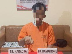 Terlibat Narkoba, Warga Air Tiris Diringkus Satresnarkoba Kampar