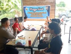 Pererat Silaturahmi Jelang Pemilu 2024, Polsek Sungai Sembilan Gelar Program Minggu Kasih