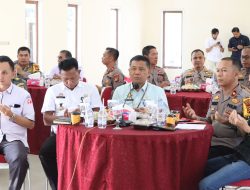 Polres Kuansing Gelar “Vidcon Coffee Morning” Bahas Kesiapan Pemungutan Suara Pemilu 2024