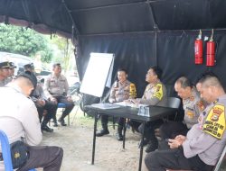 Pamatwil Polda Riau Giat Supervisi Ke Gudang Logistik KPU Rohul, Ini Pesan Kombes Pol Hery
