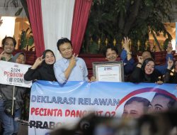 Deklarasi Dukung Prabowo Gibran, Relawan Pecinta Dangdut 02 Ingin Pekerja Seni Diperhatikan