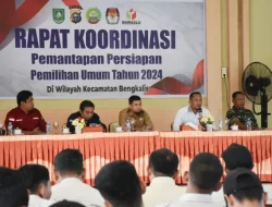 Polsek Bengkalis Hadiri Rakor Pemantapan Persiapan Pemilu 2024