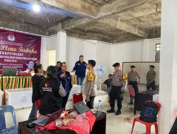 Cegah Gangguan Kamtibmas di Pleno Terbuka PPK, Sat Samapta Polres Rohil Patroli OMB