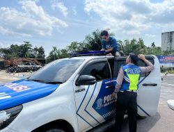 Laksanakan Arahan Kapolri, Satlantas Polres Pelalawan Sosialisasi Pemasangan Kaca Film 20 Persen ke Seluruh Kendaraan Dinas
