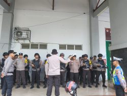 Polres Pelalawan Lakukan Latihan dan Simulasi Pengawalan Logistik Pemilu