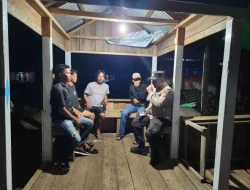Polsek Concong Gelar Patroli Malam dan Sosialisasi Pemilu Damai