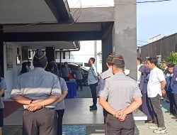 Karudenim Medan Kanwil Kumham Sumut Gelae Apel Pagi dan Pengambilan Sumpah Janji Manager Koperasi Rudenim Medan