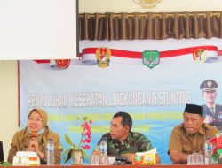 Tekan Angka Stunting Satgas TMMD ke 119 Gelar Penyuluhan Bersama Puskesmas Karang Bahagia