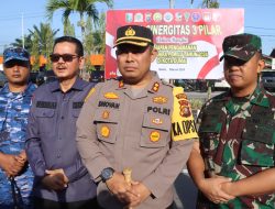Wujudkan Pemilu Aman, Damai dan Bermartabat, Polres Dumai Gelar Apel Sinergitas 3 Pilar