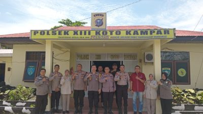 Kabag Ren Polres Kampar Sosialisasi dan Tindak Lanjut Pembangunan Zona Integritas di Polsek XIII Koto Kampar