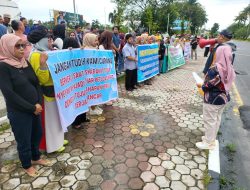Dit Intelkam Polda Riau Melaksanakan Pemantau Cipkon Pada Aksi Damai Penyelenggara Pemilu 2024