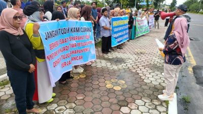 Dit Intelkam Polda Riau Melaksanakan Pemantau Cipkon Pada Aksi Damai Penyelenggara Pemilu 2024