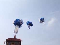 Gebyar Keselamatan Lalu Lintas, Polda Sumut Terbangkan Balon Berhadiah Sapi Bagi Warga