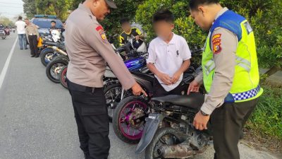 Bikin Resah, 20 Sepeda Motor Berknalpot Brong dan Tanpa Dokumen Diamankan