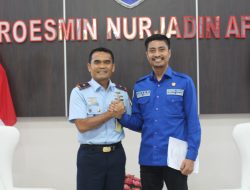 Asykar Theking Audiensi dengan Danlanud Roesmin Nurjadin