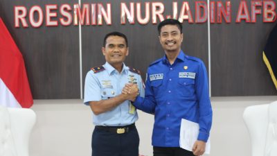 Asykar Theking Audiensi dengan Danlanud Roesmin Nurjadin