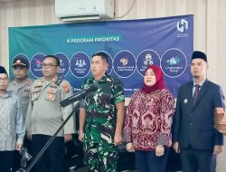 Menjaga Sinergitas Tiga Pilar Danramil 11 Pebayuran Hadiri Pelatikan Pj Kepala Desa Karangsegar