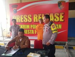 Pelaku Pengancaman di Loket PT Sari Kencana Pekanbaru Ditangkap Polsek Tampan 