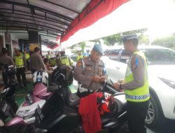 Ops Keselamatan LK 2024, Satgas Propam Razia Kelengkapan dan Kelaikan Ranmor Personil 
