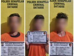 Curi Pagar Besi Klinik Polresta Pekanbaru, 3 Maling Nekat Diamankan Polisi