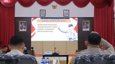 Pimpin Rapat Anev, Kapolres Siak Sampaikan Pesan Kapolda Riau