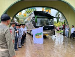 AKBP Pangucap Priyo Soegito SIK MH Hadiri Acara Pelepasan Kontingen MTQ Kabupaten Kuansing Menuju Kota Dumai