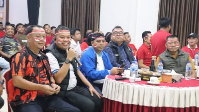 Dukung Garuda Muda, Polres Pelalawan Gelar Nonton Bareng Semifinal Piala Asia U-23