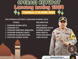 Gelar Ops Ketupat LK 2024, Polresta Pekanbaru Siap Amankan Arus Mudik Idul Fitri 1445 H