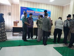 Sinergitas Bersama Muspika Danramil 11 Pebayuran Hadiri Halal Bihalal