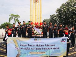 PERINGATI HARI BAKTI PEMASYARAKATAN KE-60, LAPAS PASURUAN GELAR UPACARA TABUR BUNGA