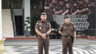 Wakajati Riau Menjadi Penerima Apel Kerja Pagi