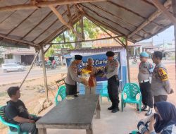 Polsek Medang Kampai Gelar Jumat Curhat di Kelurahan Pelintung