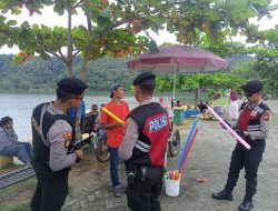 Sat Samapta Polres Kampar Patroli di Objek Wisata Danau Rusa