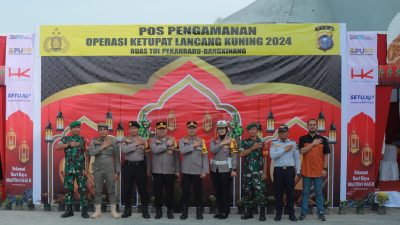 Kapolres Kampar Pastikan Kesiapan Personil Pos Pengamanan Mudik Lebaran