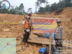 Tim Gabungan Polres Kuansing dan Polsek Hulu Kuantan, Lakukan Cek Aktivitas PETI di Desa Lubuk Ambacang