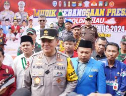 Kapolda Riau Lepas Rombongan Mudik Kebangsaan Presisi 2024