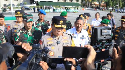 Presiden Jokowi ke Pekanbaru, Polda Riau Gelar Apel Kesiapan Pasukan