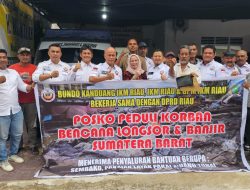 IKM dan GPM-IKM Provinsi Riau Salurkan Bantuan Kemanusiaan ke Sumatera Barat