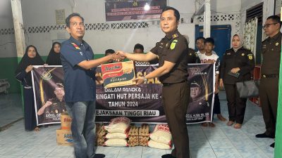 Kejati Riau Gelar Bakti Sosial Dalam Rangka HUT Persaja Ke-73