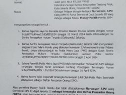 Kapolri Diminta Tegakan Hukum Dalam kasus money politik Caleg Demokrat DPR Dapil Jakarta III