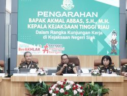 Kajati Riau dan Ketua IAD Wilayah Riau, Kunker dan Supervisi di Kejari Siak