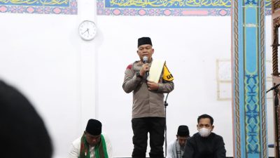 Kapolres, Bupati dan Dandim 0313 KPR laksanakan Subuh Keliling Harmoni di Pulau Terluar Kabupaten Pelalawan