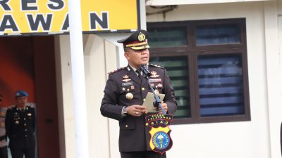 Kapolres Pelalawan Pimpin Upacara Peringatan Hari Lahir Pancasila