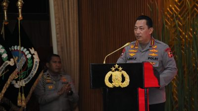 Jenderal Polisi Listyo Sigit Prabowo Buka Rakernis Gabungan 4 Satker Polri