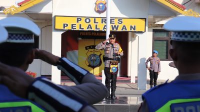 Antisipasi Gangguan Kamtibmas Tentang Putusan PHPU Serta Dampak Pemadaman Listrik, Kapolres Pelalawan Pimpin Apel Siaga 
