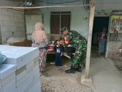 Berhasil Mendorong Semangat Balita Babinsa Dampingi Kegiatan Imunisasi