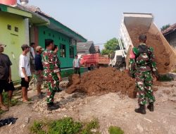 Peduli Dengan Sarana Ibadah Babinsa Bantu Perluasan Pembangunan Masjid