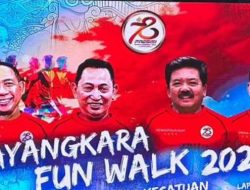 Jaksa Agung Bersama Kapolri, Menkopolhukam dan KSAD Flag Off Membuka Kegiatan Jalan Santai Bhayangkara Fun Walk 2024